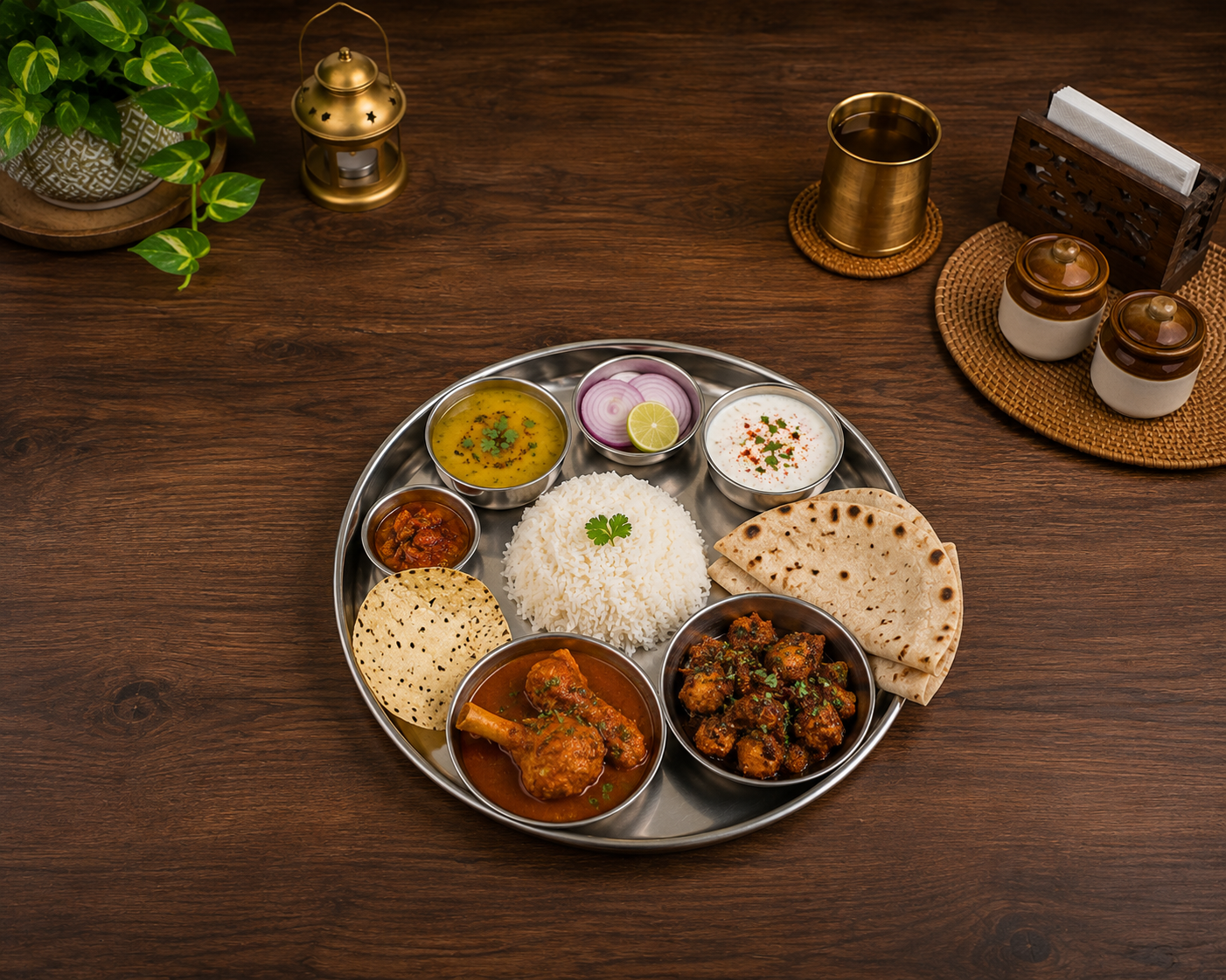 Non veg grill meal